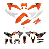 Kit carene KTM 2024 culoare OEM UFO + Grafica personalizata CADOU, UFO Plast