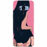 Husa silicon pentru Samsung S8, Girl With Long Hair