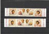 ROMANIA 2005 LP 1691 LP 1691 a LP 1691 b 50 ANI EUROPA CEPT SERII DANTELATA + NEDANTELATA + BLOC MNH NESTAMPILATE, Nestampilat