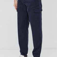 PS Paul Smith pantaloni barbati, culoarea albastru marin, drept