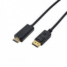 Cablu AKYGA AK-AV-05 HDMI Male - DisplayPort Male 1.8 m Negru foto