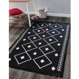 Covor Cotton 2, Negru (diverse dimensiuni)