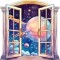 Sticker decorativ, Galaxie, Multicolor, 60 cm, 8236ST-5