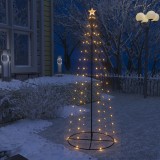 Cumpara ieftin Decorațiune brad Crăciun conic 100 LED-uri alb cald 70x180 cm