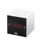 Radio cu ceas si alarma display cu LED RC 855C alb Trevi