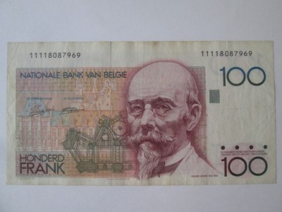 Belgia 100 Francs 1982 in stare buna foto