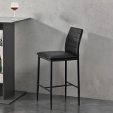 Scaune de bar LidkopingS set 2 buc negru [en.casa] HausGarden Leisure, [en.casa]