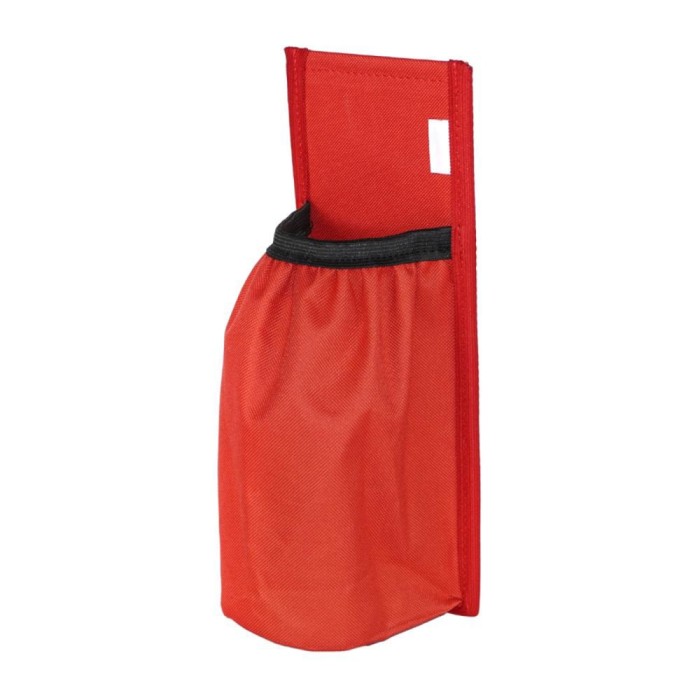 Suport rosu prindere portbagaj pentru stingator auto , Velcro, diametru maxim 10 cm