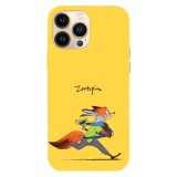 Husa compatibila cu Apple iPhone 13 Pro Max, Viceversa, model Judy stop be agressive Zootopia , Silicon, TPU, Transparent, Carcasa