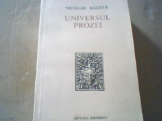Nicolae Balota - UNIVERSUL PROZEI { 1976 }