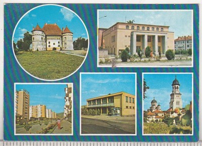 bnk cp Cetatea de Balta - Vedere - uzata - marca fixa foto