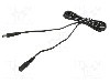 Cablu alimentare DC, DC 5,5/2,1 mufa, DC 5,5/2,1 soclu, negru, 2m, WEST POL - P21-C21-T050-200BK