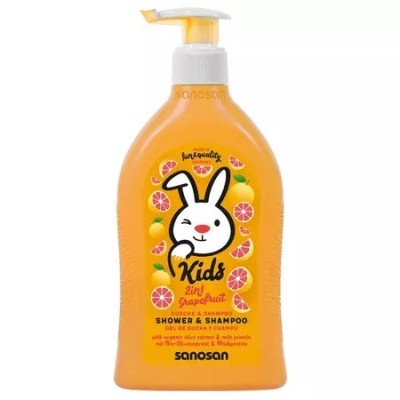 GEL DUS &amp;amp; SAMPON COPII GRAPEFRUIT POMPITA 400ML foto