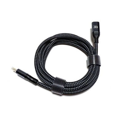 Cablu USB Type C 2.0 la USB Type C 480Mbs 240W 1.5m Middle Bend foto