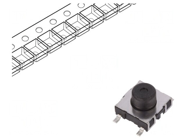 Micro&icirc;ntrerupător TACT SPST-NO 0,5A 42VDC SMT 7,75mm