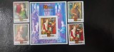 Niue-Craciun 1992-arta,pictura Memling -serie si colita nestampilate MNH(W 2), Nestampilat