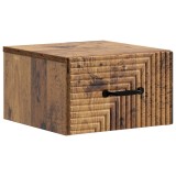 vidaXL Dulap de noapte suspendat Lemn vechi 34,5 x 33 x 20 cm 898611