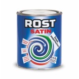 Vopsea alchidica pentru lemn/metal, Rost Satin, pentru interior/exterior, 0.6L, verde mugur de brad Z-TOOLS / EXT10057