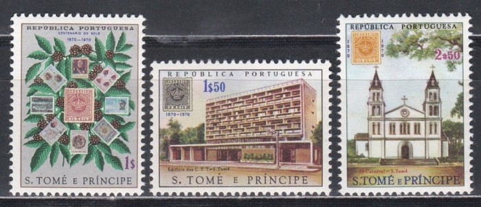 Sao Tome si Principe 1970 - Centenarul timbrelor din Sao Tome și Principe, MNH