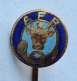 AFR - Asociatia Filatelistilor din Romania insigna veche anii 1960