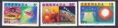 DB1 Cosmos UFO Farfurii Zburatoare 1978 Grenada 3 v. MNH
