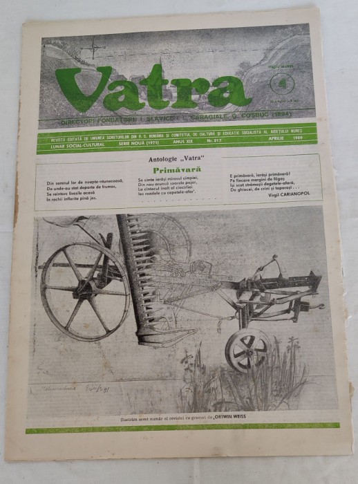 VATRA - lunar social-cultural (aprilie 1989) Nr. 4