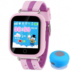 Ceas GPS Copii iUni Kid601, Telefon incorporat, Alarma SOS, 1.54 Inch, Touchscreen, Jocuri, Pink + Boxa Cadou foto