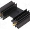 Radiator extrudat, aluminiu, 25.4mm x neagra, FISCHER ELEKTRONIK - SK104-25STC