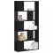 vidaXL Bibliotecă cu 5 niveluri negru 80,5x23,5x162,5cm lemn prelucrat 852772