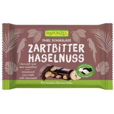 Ciocolata Bio Amaruie 60% Cacao si Alune Rapunzel 100gr foto