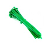 Set 100 buc bride plastic, autoblocare, 2.5 x 100 mm, max 8.1 kg, verde, Italia