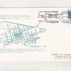 bnk fil Plic ocazional Bacau 1990 - raidul aerian Bacau Blaj 1918