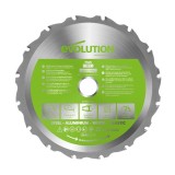 Disc pentru fierastrau circular, taiere multifunctionala Evolution EVOF165TCT-14CS, O165 x 20 mm, 14 dinti
