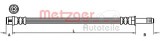 Conducta / cablu frana AUDI A7 Sportback (4GA, 4GF) (2010 - 2016) METZGER 4110885