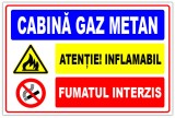 Semn pentru cabina cu gaz metan