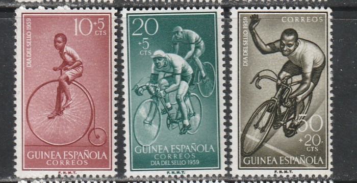 Guinea Spaniola 1959- Ciclism 3v MNH