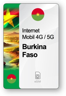 eSIM Internet Burkina Faso, valabil 30 zile, trafic 5 GB foto