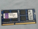 Memorie RAM laptop Kingston 8GB DDR3 1333MHz CL9 SODIMM KVR1333D3S9/8G 1.5V