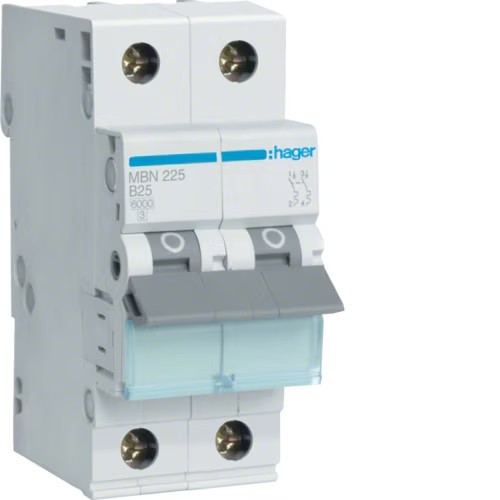 Siguranta automata 25A 2P 6ka B Hager MBN225