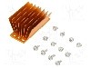 Radiator extrudat, aluminiu, 58mm x 23mm, auriu, Advanced Thermal Solutions - ATS-1181-C1-R0 foto