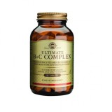 Solgar Ultimate B+C Complex Multivitamină pentru Energie &amp; &Icirc;ntărirea Sistemului Imunitar 90 Tablete