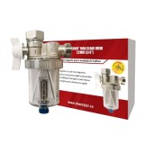 Filtru transparent antimagnetita pentru instalatia de incalzire - Cleanex Mag Clear View 3 4 (22mm)