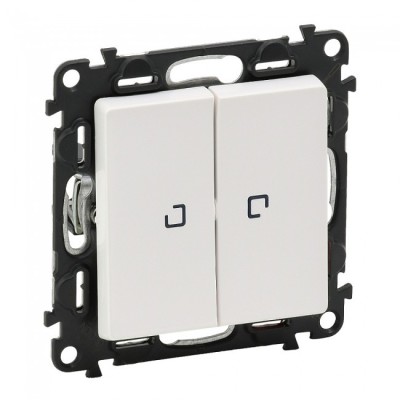 Intrerupator dublu cu led Legrand Valena Life alb 752128 foto
