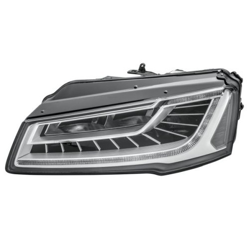 Far Audi A8, 11.20, partea Stanga, cu sistem iluminat in curba; cu lumina timp de zi tip LED; LED; electric; fara motor; fara unitate control LED,