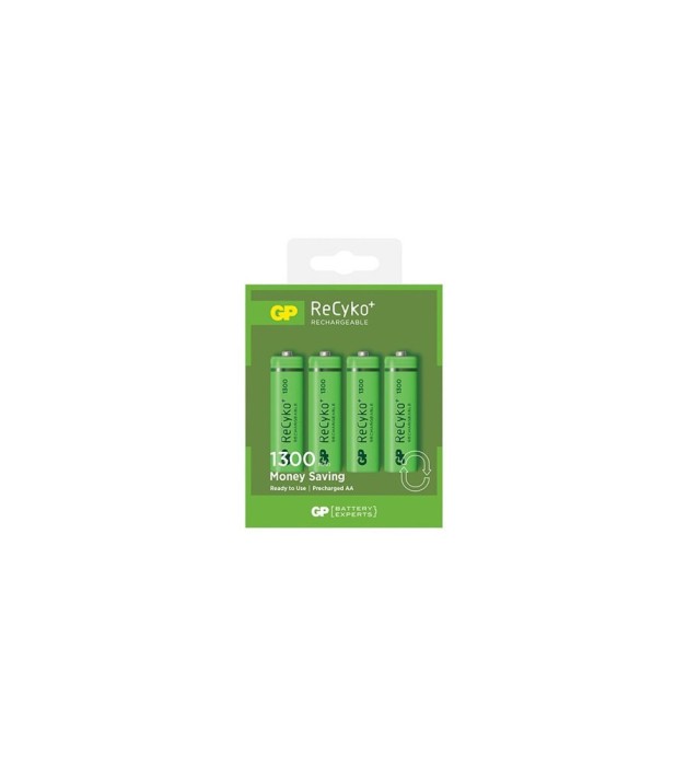 GP ReCyco+ AA / Mignon / HR6 / LR6 1300mAh Baterii reincarcabile - 1300 Series-Conținutul pachetului 1x Blister