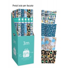 Hartie de impachetat model mixt 3 m foto