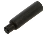 Cap termocontractabil cu adeziv RADPOL 6.4mm, 30mm, negru, 120&deg;C