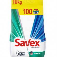 Detergent de rufe automat Savex Premium Fresh, 100 spalari, 10kg