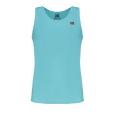 Maiou barbati, cu imprimeu cu logo, Regular fit, Azur, M