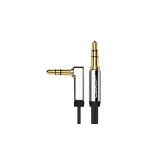 Ugreen AUX Cablu dreptunghiular plat cu mini-jack de 3,5 mm AUX de 2 m - argintiu (10599)